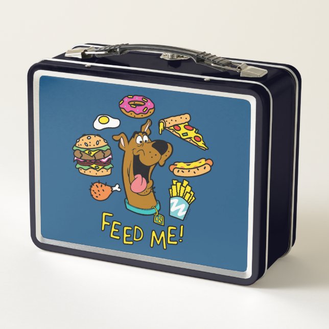 Scooby-Doo Feed Me! Metal Lunch Box | Zazzle