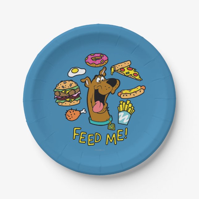 Scooby-Doo Feed Me! Paper Plates (Front)