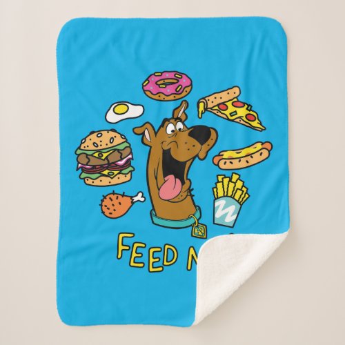 Scooby_Doo Feed Me Sherpa Blanket
