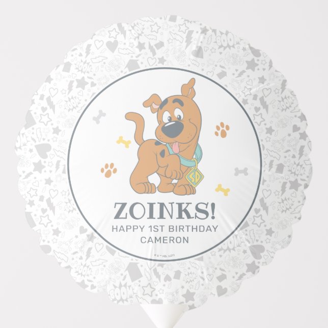 Scooby-Doo First Birthday Balloon (Front)