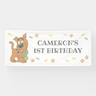 Scooby-Doo First Birthday Banner