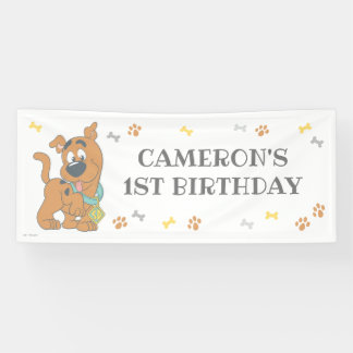 Scooby-Doo First Birthday Banner