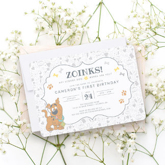 Scooby-Doo First Birthday Invitation