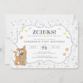 Scooby-Doo First Birthday Invitation (Front)