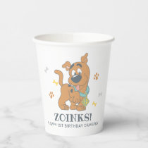 Scooby-Doo First Birthday Paper Cups