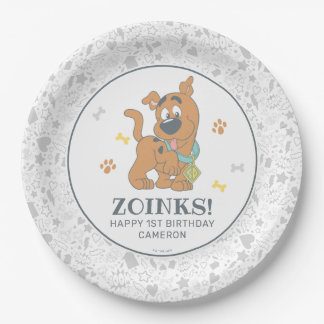 Scooby-Doo First Birthday Paper Plates