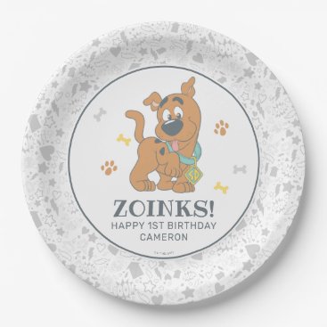 Scooby-Doo First Birthday Paper Plates