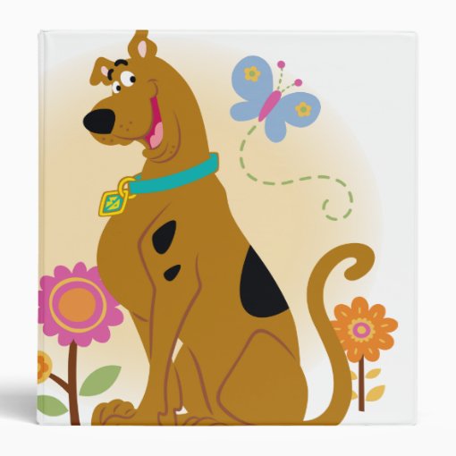 Scooby-Doo Following Butterfly 3 Ring Binder | Zazzle