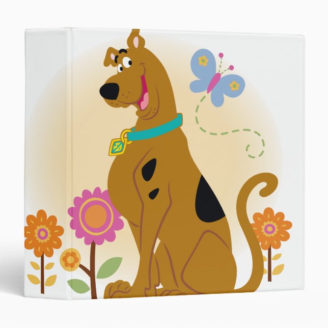 Scooby-Doo Following Butterfly 3 Ring Binder (Front/Spine)