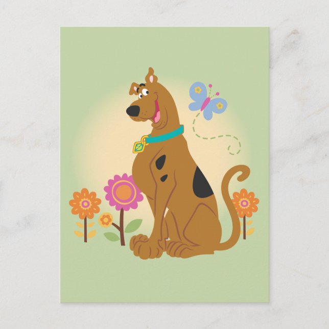 Scooby-Doo Following Butterfly Postcard (Front)