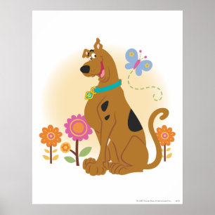 Scooby-Doo Following Butterfly Poster