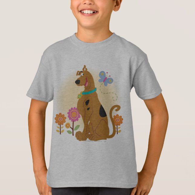 Scooby-Doo Following Butterfly T-Shirt (Front)