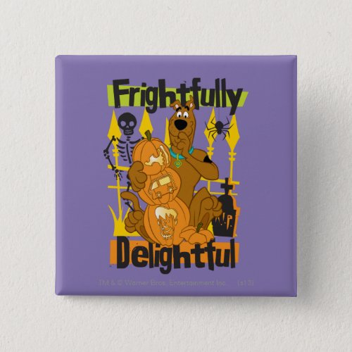 Scooby_Doo Frightfully Delightful Button
