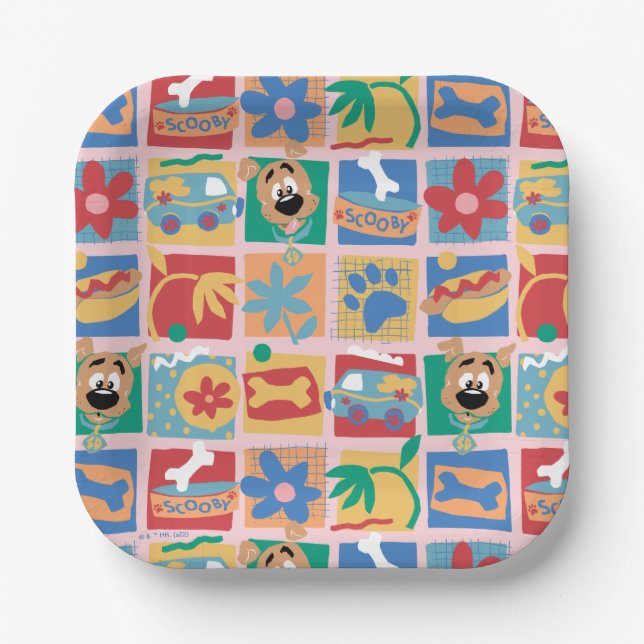 Scooby-Doo | Fun Baby Pattern Paper Plates (Front)