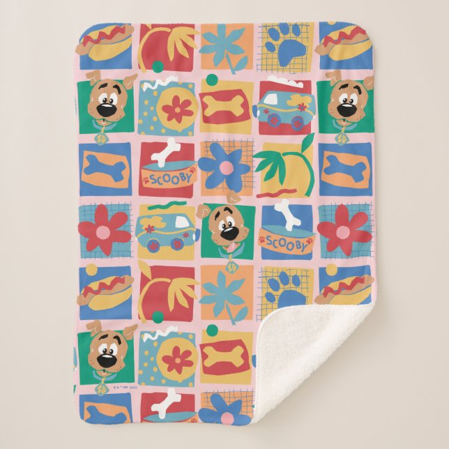 Scooby-Doo | Fun Baby Pattern Sherpa Blanket (Front)