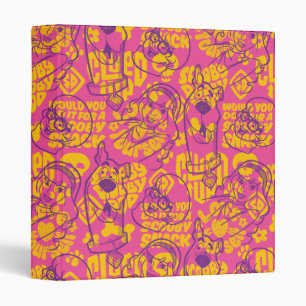 Scooby-Doo   Funky Flower Pattern 3 Ring Binder
