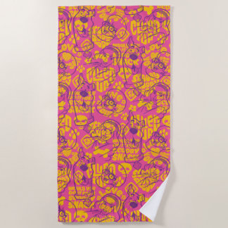 Scooby-Doo | Funky Flower Pattern Beach Towel