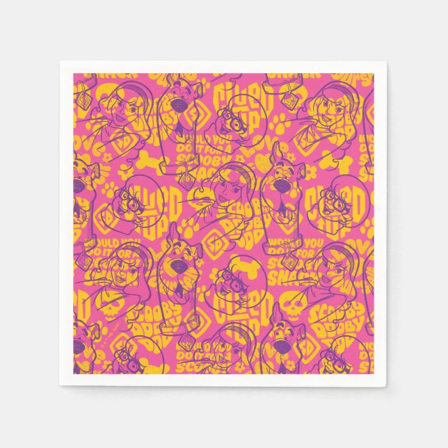 Scooby-Doo | Funky Flower Pattern Napkins (Front)