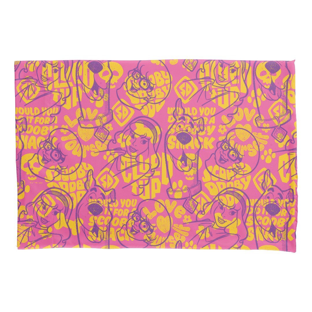 ScoobyDoo Funky Flower Pattern Pillow Case Zazzle