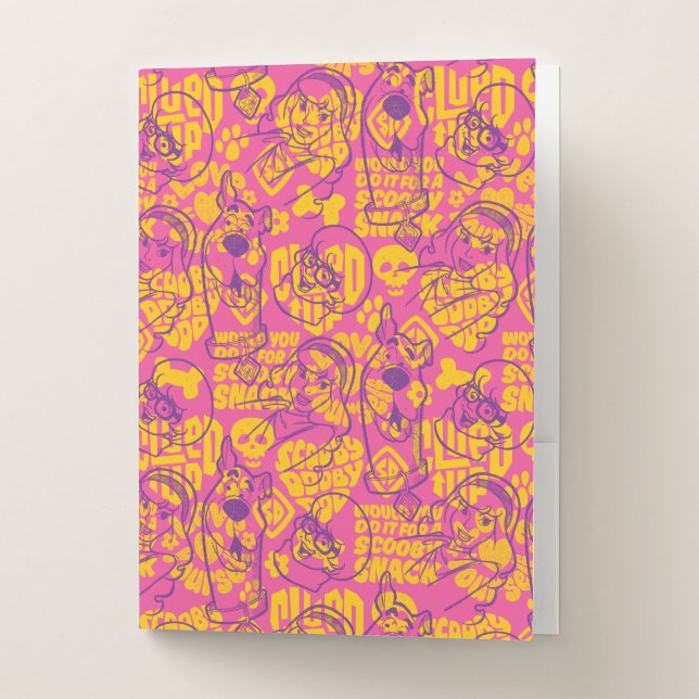 Scooby-Doo | Funky Flower Pattern Pocket Folder (Front)