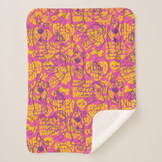 Scooby-Doo | Funky Flower Pattern Sherpa Blanket
