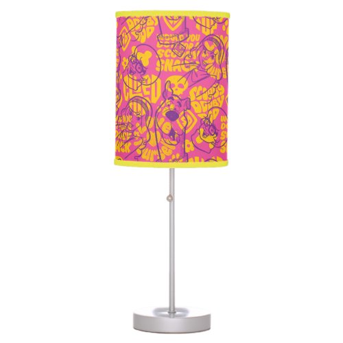 Scooby_Doo  Funky Flower Pattern Table Lamp