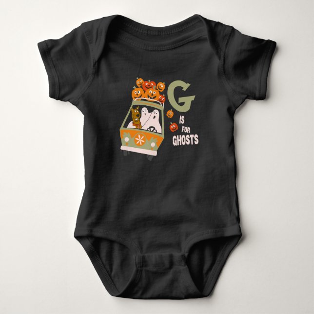 Scooby-Doo | G is for Ghosts Baby Bodysuit (Front)