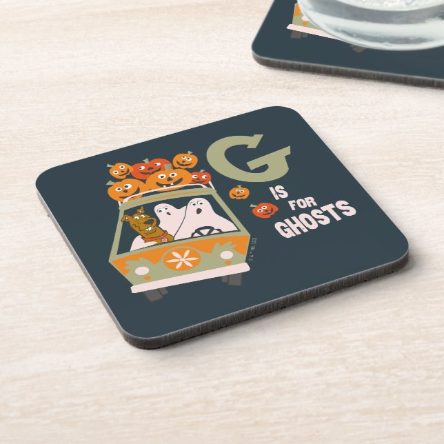 Scooby-Doo | G is for Ghosts Beverage Coaster (Left Side)