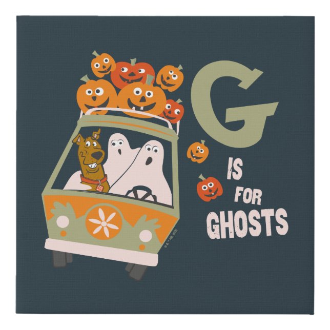 Scooby-Doo | G is for Ghosts Faux Canvas Print (Front)