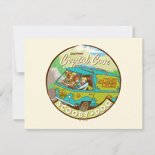 Scooby-Doo | Gang Driving Through "Crystal Cove" Note Card (Front)