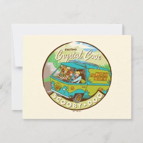 Scooby_Doo  Gang Driving Through Crystal Cove Note Card