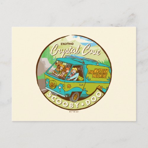 Scooby_Doo  Gang Driving Through Crystal Cove Postcard