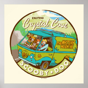 Scooby-Doo Gang Driving Through "Crystal Cove" Poster