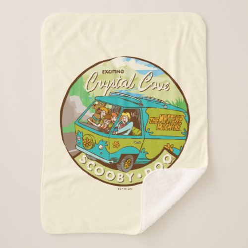 Scooby_Doo  Gang Driving Through Crystal Cove Sherpa Blanket