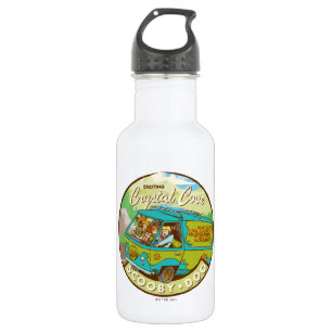 Scooby-Doo Gang Driving Through "Crystal Cove" Stainless Steel Water Bottle