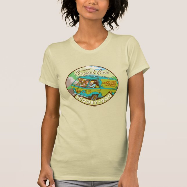 Scooby-Doo | Gang Driving Through "Crystal Cove" T-Shirt (Front)