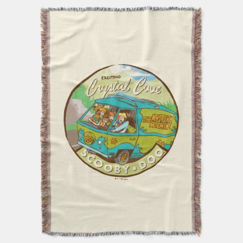 Scooby_Doo  Gang Driving Through Crystal Cove Throw Blanket