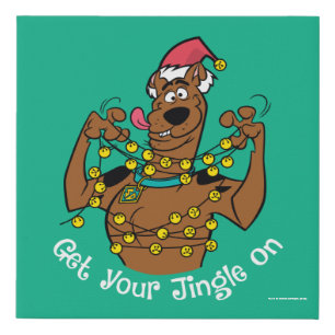 Scooby-Doo "Get Your Jingle On" Faux Canvas Print