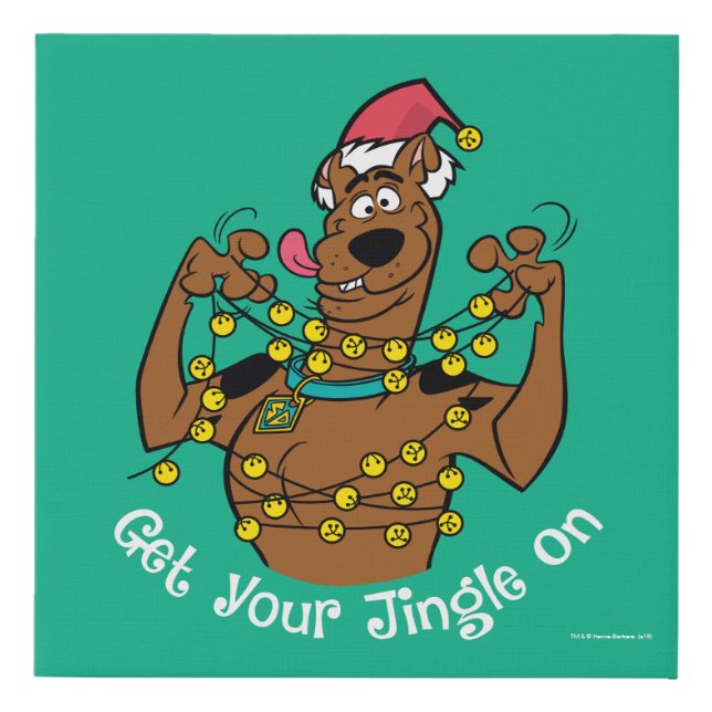 Scooby-Doo "Get Your Jingle On" Faux Canvas Print (Front)