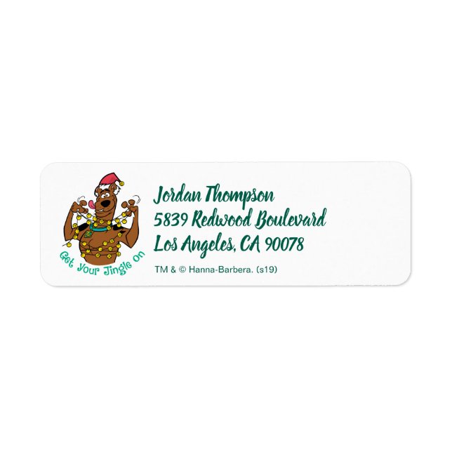 Scooby-Doo "Get Your Jingle On" Label (Front)