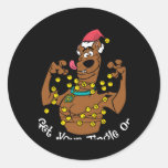 Scooby Doo Get Your Jingle On T Shirt  Classic Round Sticker