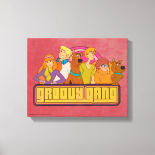 Scooby-Doo "Groovy Gang" Retro Cartoon Graphic Canvas Print