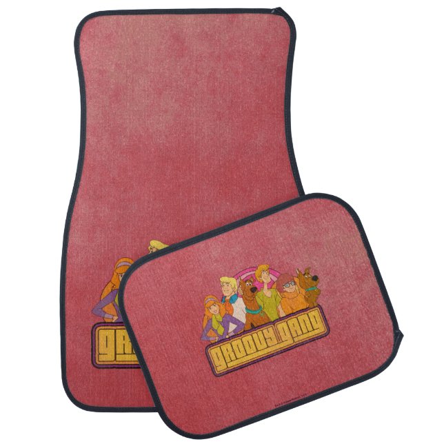 Scooby-Doo | "Groovy Gang" Retro Cartoon Graphic Car Mat (Set)