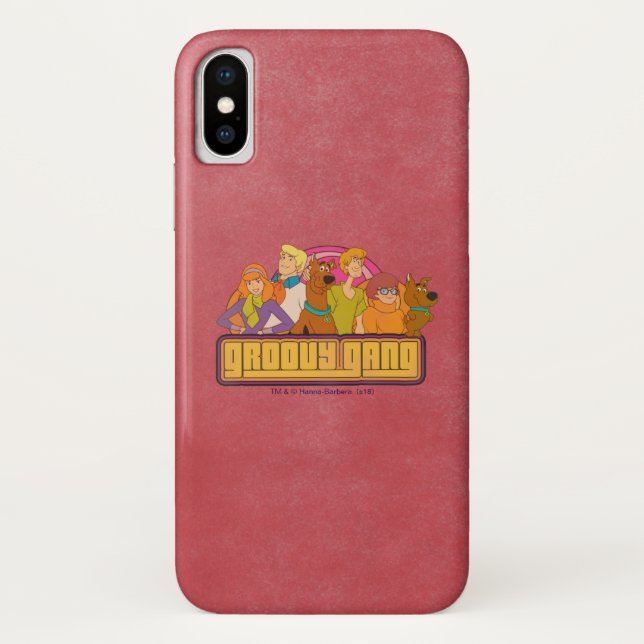 Scooby-Doo | "Groovy Gang" Retro Cartoon Graphic Case-Mate iPhone Case (Back)