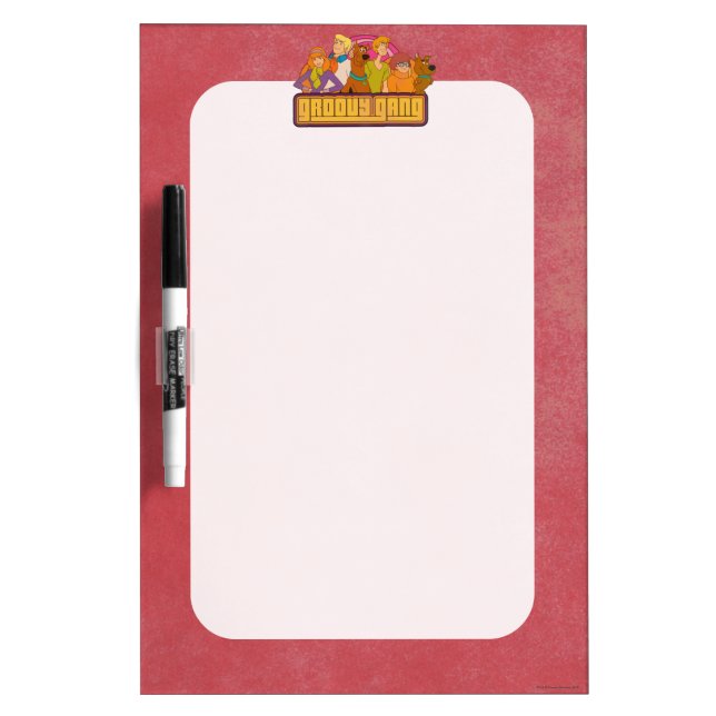 Scooby-Doo | "Groovy Gang" Retro Cartoon Graphic Dry Erase Board (Front)