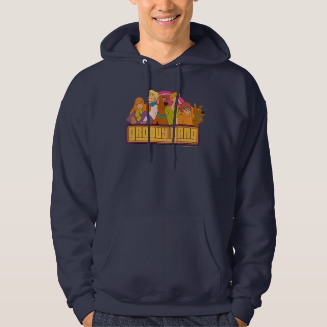 Scooby-Doo | "Groovy Gang" Retro Cartoon Graphic Hoodie (Front)