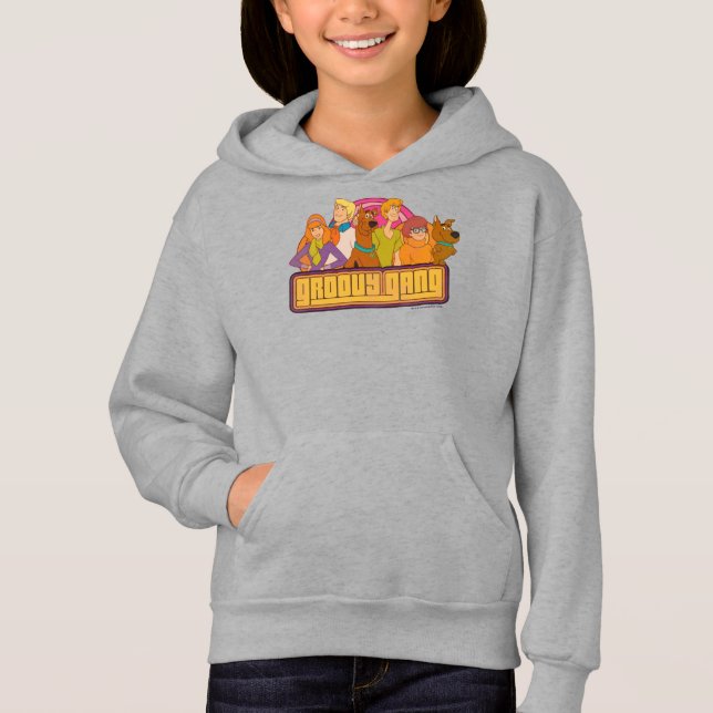 Scooby-Doo | "Groovy Gang" Retro Cartoon Graphic Hoodie (Front)