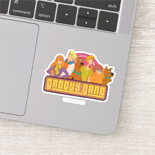 Scooby-Doo "Groovy Gang" Retro Cartoon Graphic Sticker
