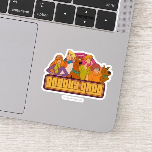 Scooby_Doo  Groovy Gang Retro Cartoon Graphic Sticker