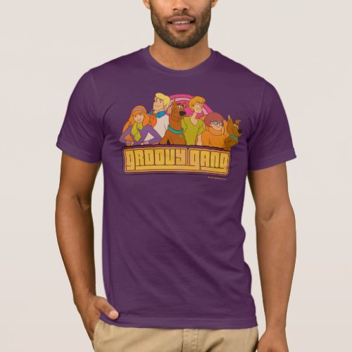 Scooby_Doo  Groovy Gang Retro Cartoon Graphic T_Shirt